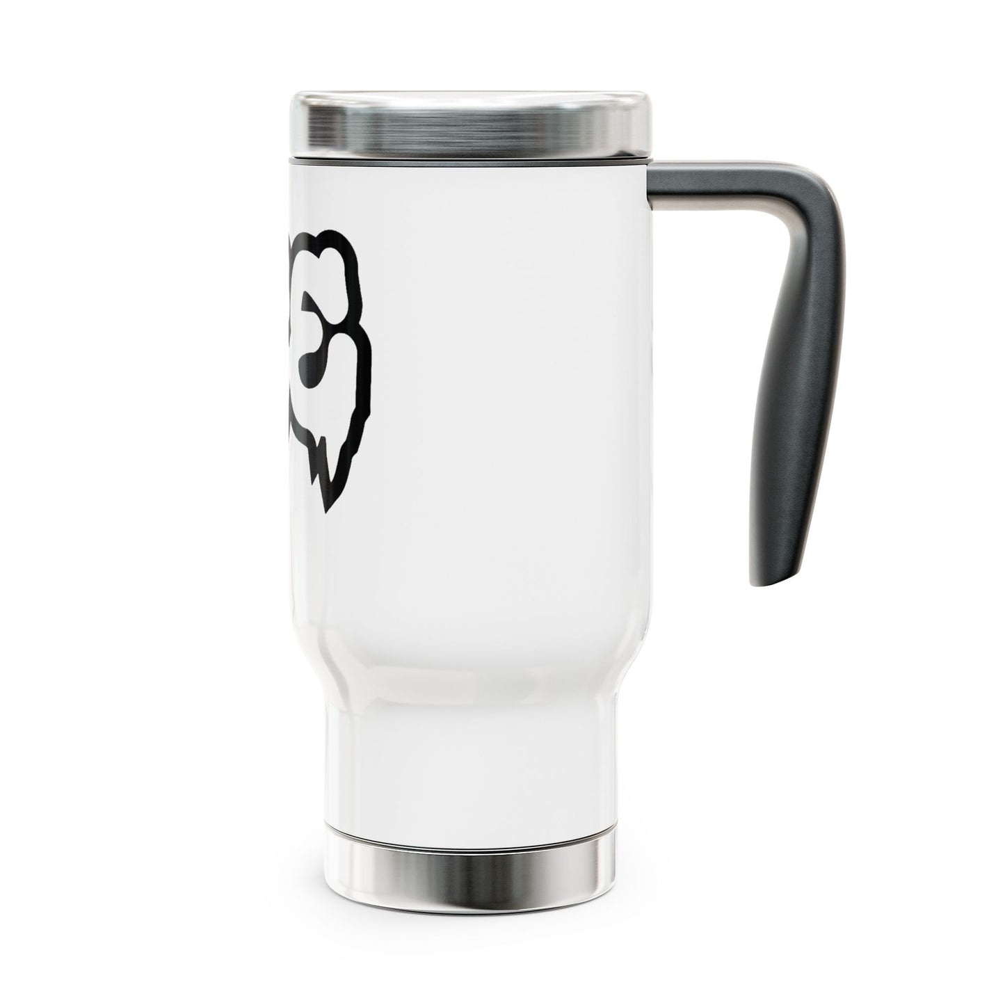 Stainless Steel Travel Mug with Handle, 14oz